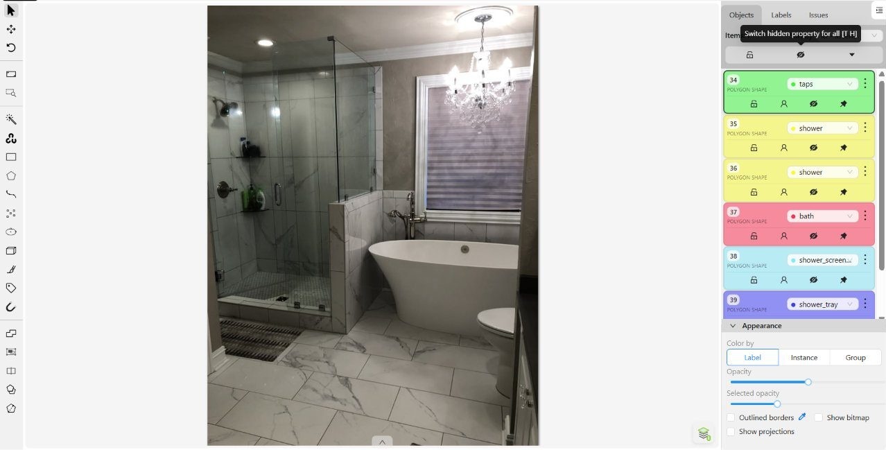Vanity unit and basin traced as distinct regions — source